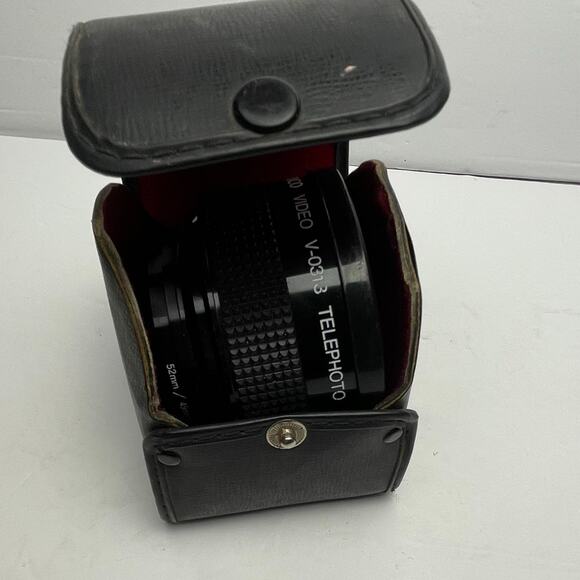 Ambico Video V-0313 Telephoto 2.0X Hi-Resolution Lens Japan 52mm 49mm Case - Picture 6 of 9